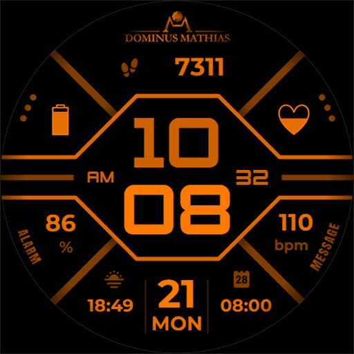DM | 031 Digital Watch Face Download on Windows