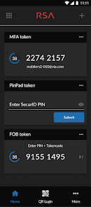 RSA SecurID Screenshot