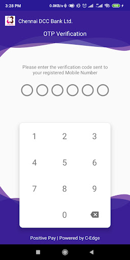 Chennai DCCB Positive Pay Screen 3