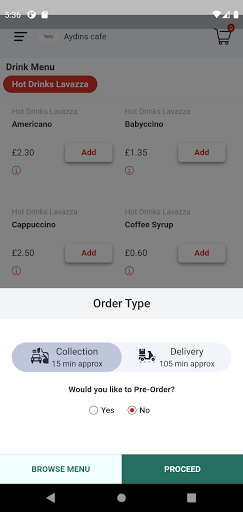 Aydins cafe Screen 2