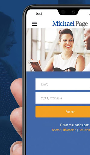Android application Michael Page: tu próximo emple screenshort