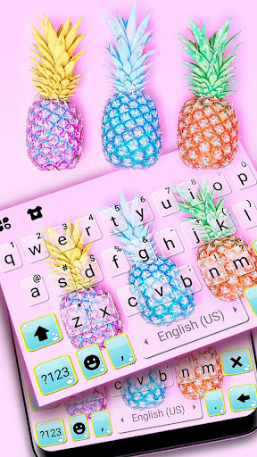 Colorful Pineapples Keyboard T Screen 2