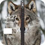 Wolf Zipper Screen Lock icon