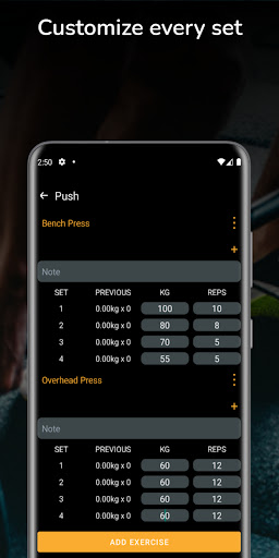 LiftMate - Workout App Screen 3