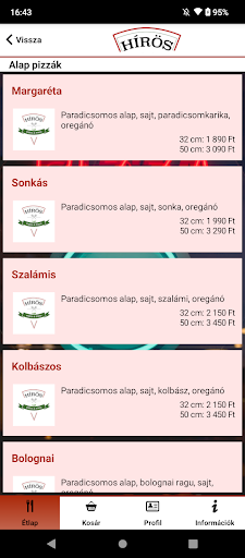 Hírös Pizza & Food Screen 2