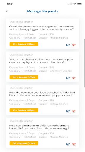 Android application Schooler screenshort