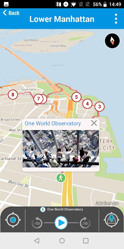 Screenshot of DK Eyewitness Audio Walks