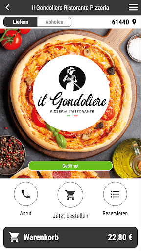 Android application Il Gondoliere Ristorante screenshort
