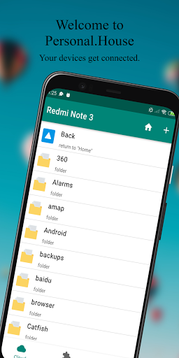 Android application Personal House --Personal Clou screenshort