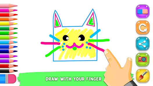 Interface do Jogo de Desenho Infantil - Artista Mirim