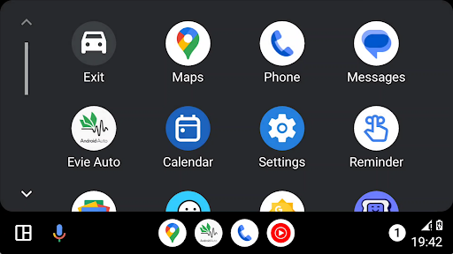 Evie Android Auto Companion Screen 3