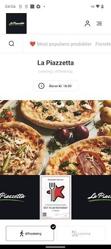 Android application La Piazzetta - Odense screenshort