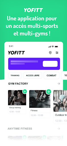 Android application Yofitt screenshort