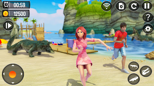 Angry Crocodile Attack Sim 3D screenshot 8