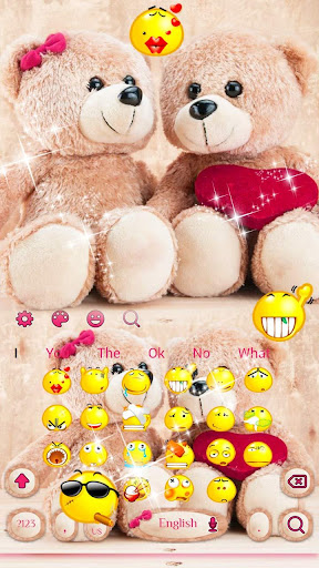 Cute Teddy Bear Keyboard Theme