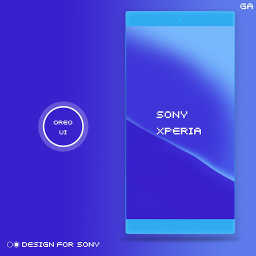 Android application XPERIA ON | O Blue Theme screenshort