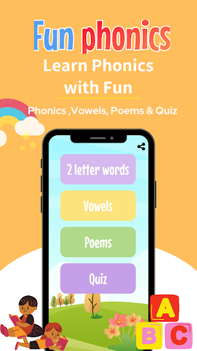 Android application Fun phonics - Learn to read screenshort