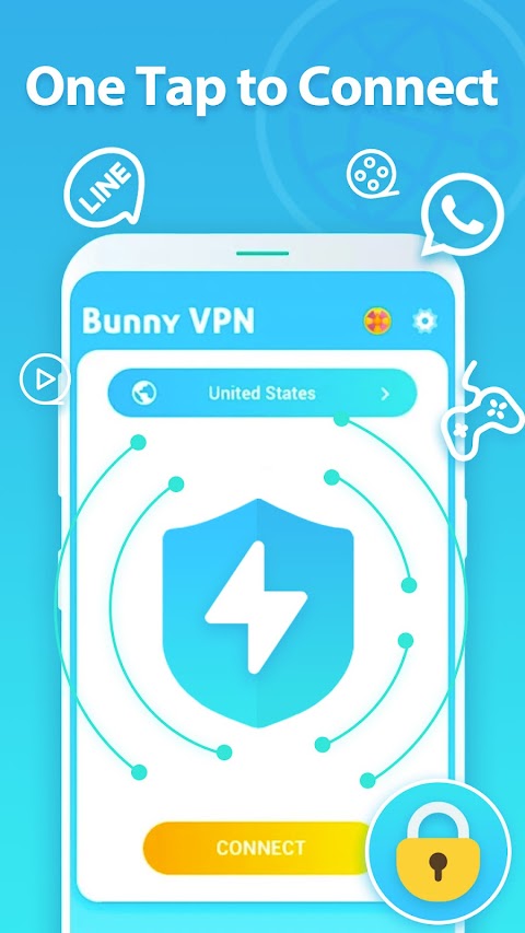 Bunny VPN プロキシ - 高速の無料VPNマスターのおすすめ画像1
