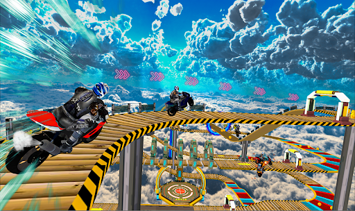 Android application Mega Ramp Bike Stunts Race 3D screenshort