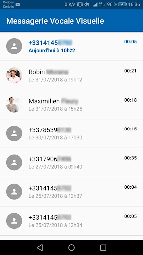 Android application Messagerie Coriolis screenshort
