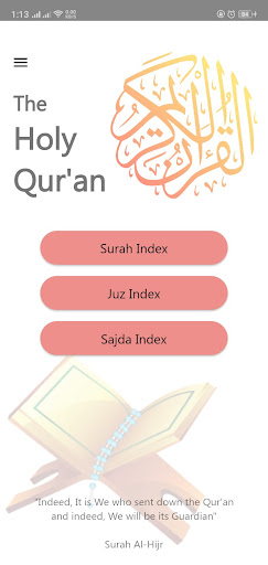 The Holy Quran Screen 2