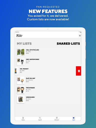 Screenshot of Funko