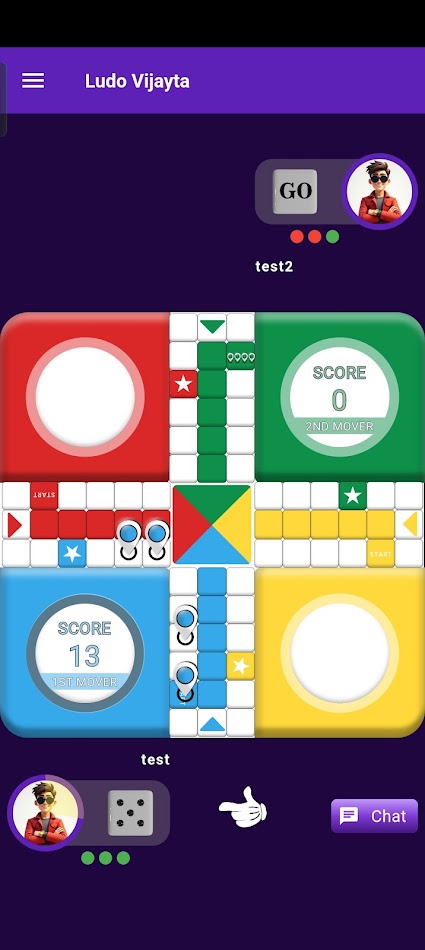 #7. Ludo Vijayta - Play And Enjoy (Android) Podle: EIRUPSKILLS INFOTECH LLP