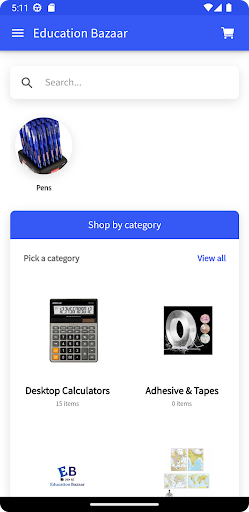 Android application Education Bazaar screenshort