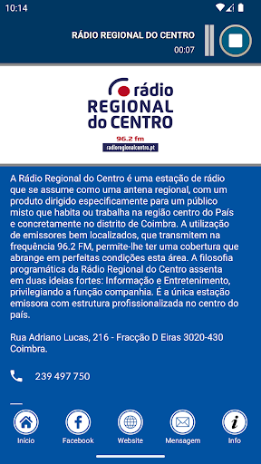 Rádio Regional do Centro Screen 2