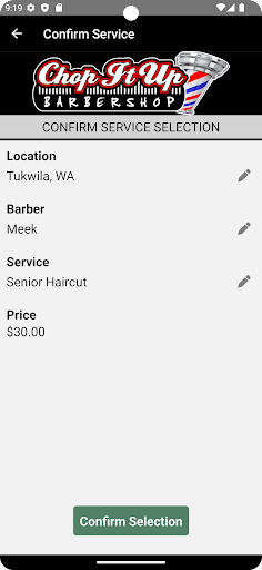Chop It Up Barbershop Screen 3