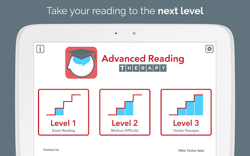 Screenshot of Advanced Reading Therapy