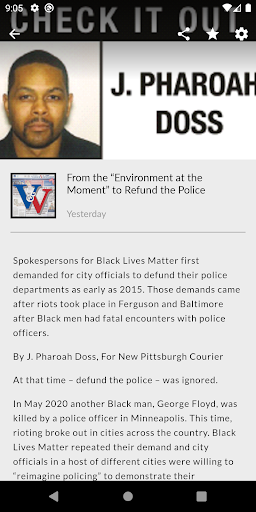Android application San Diego Voice & Viewpoint screenshort