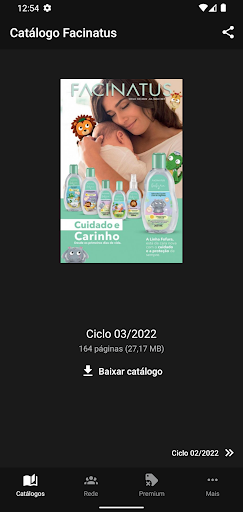 Android application Catálogo Facinatus - Revista screenshort