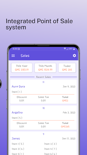 Stocker Inventory & Sales Mgt Screen 3