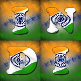 New Indian Flag Letters Wallpaper icon