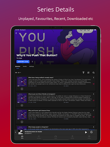 Podcast App: Podurama Screenshot