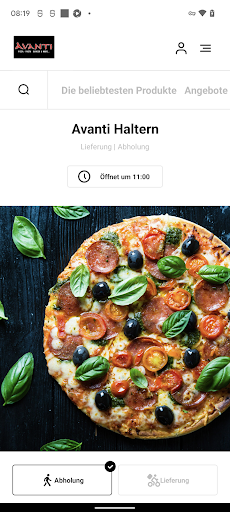 Android application Avanti Haltern screenshort