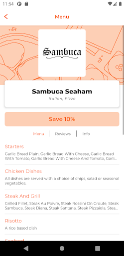 Sambuca Seaham Screen 2