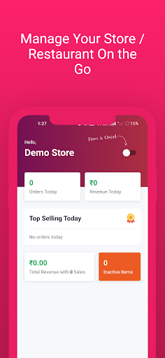 Foodhung - Partner App Screen 3