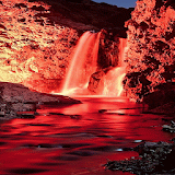 Red Waterfall Live Wallpaper icon