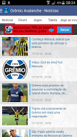 screenshot of Grêmio Avalanche - Notícias