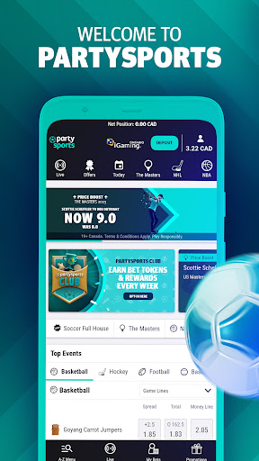 Android application PartySports - Online Betting screenshort