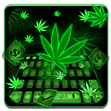 Smoky Weed Leaf Keyboard Theme icon