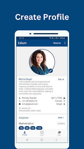 Edium: Teacher Jobs & Courses Screen 2