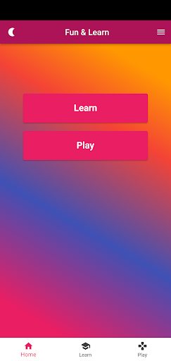 Android application امرح وتعلم screenshort