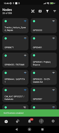 Android application Agro Trace CoreIoT screenshort