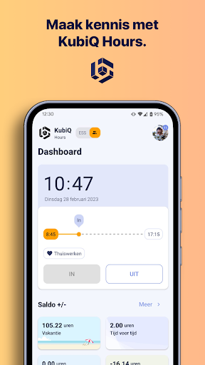 Android application KubiQ - Hours screenshort