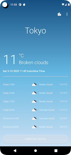 Android application City Weather screenshort