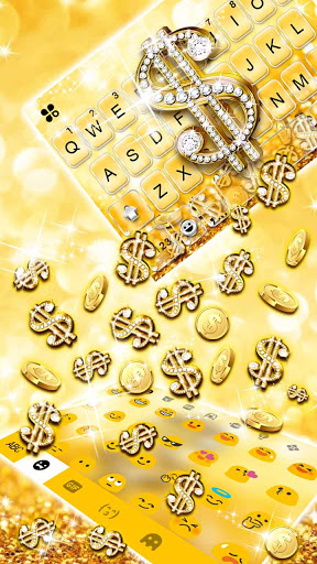 Golden Dollar Gravity Keyboard Screen 3