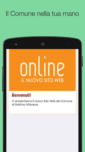 Android application InfoSettimoMilanese screenshort